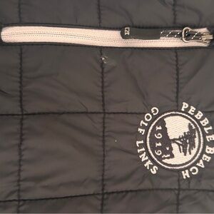 Pebble Beach warm Golf Quilted Jacket with Logo good for size Large even said S